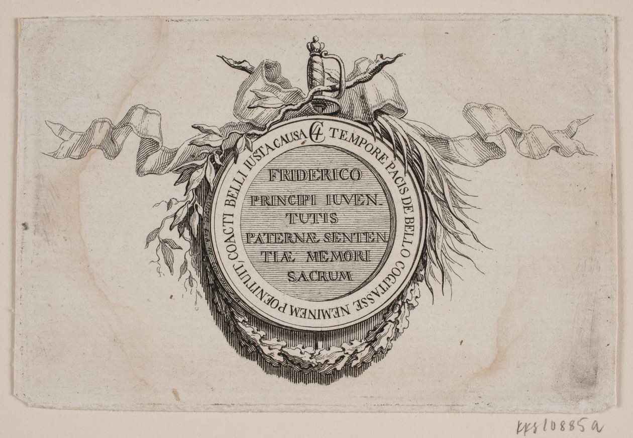 Vignette with Medal by J.F. Clemens