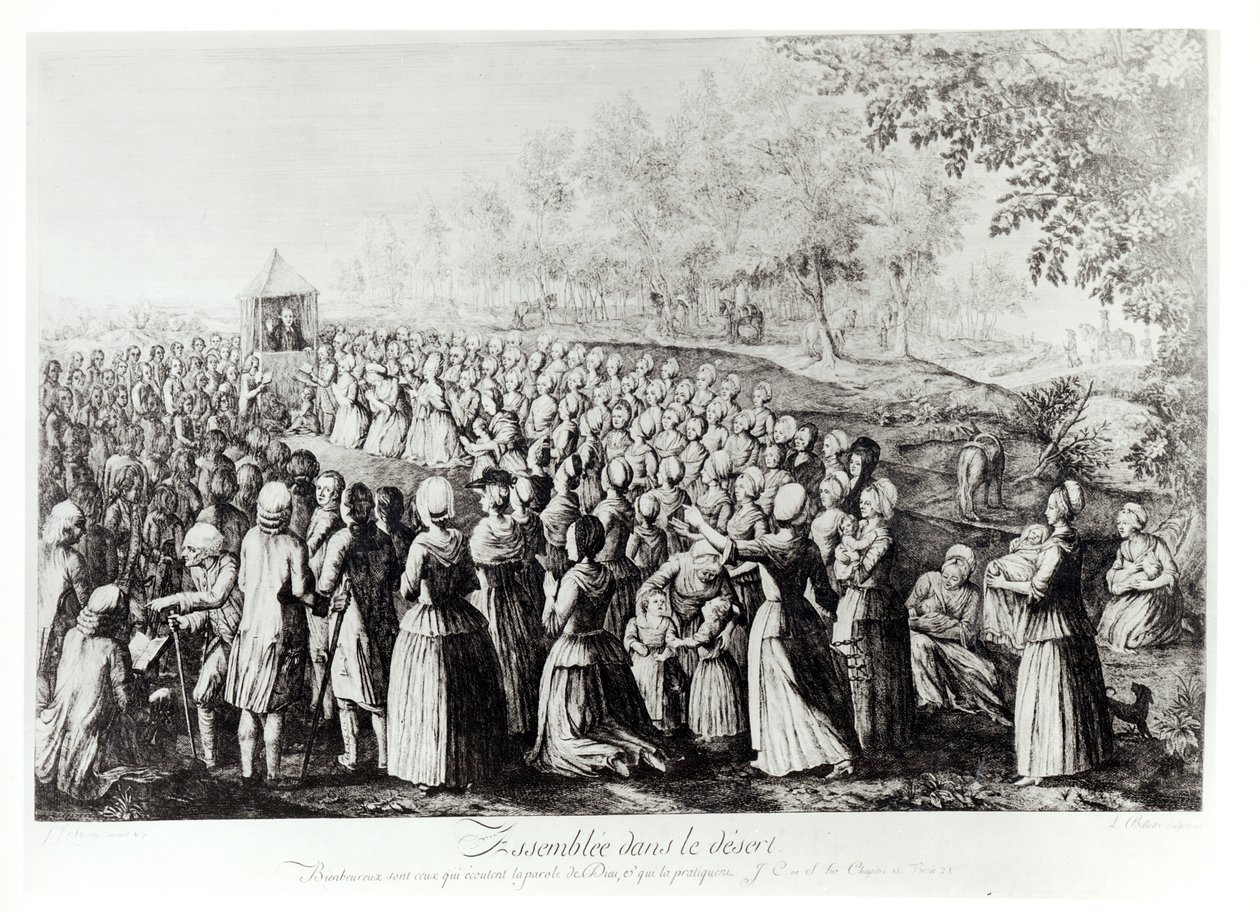 Meeting in the Desert, engraved by L. Bellotti, 1775 by J.J. Storni