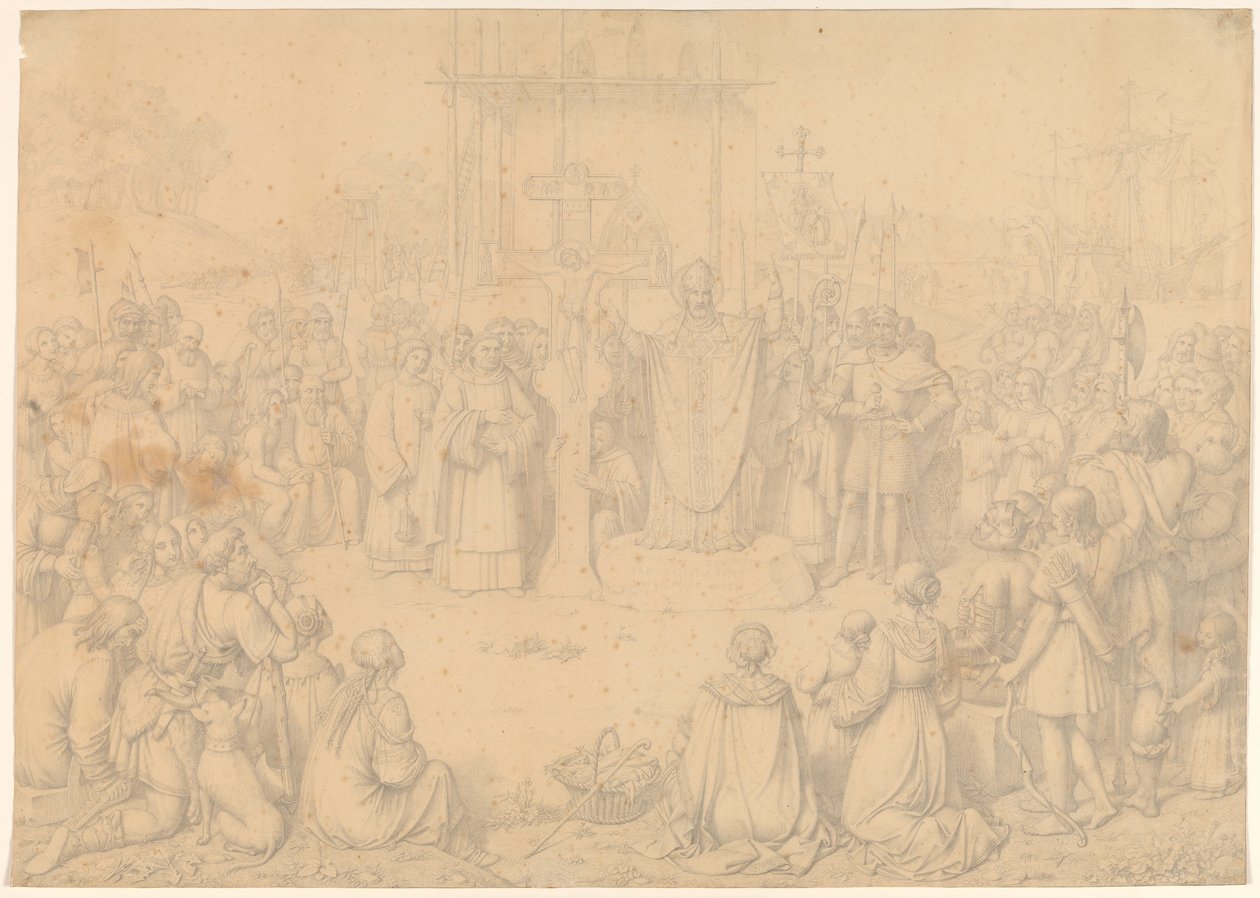 Ansgar Preaching by J.L. Lund