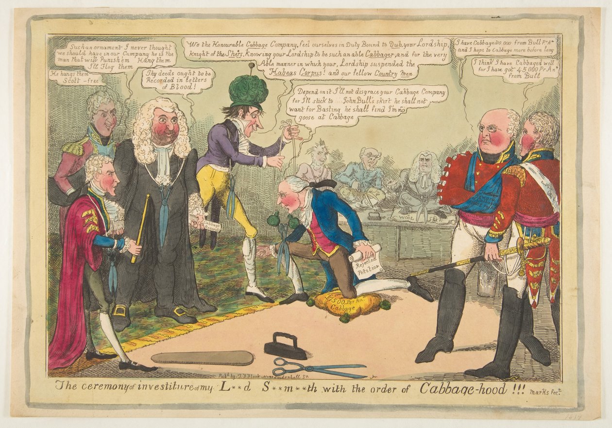 The Ceremony of Investiture of My Lord Smith with the Order of Cabbage-hood by JL Marks