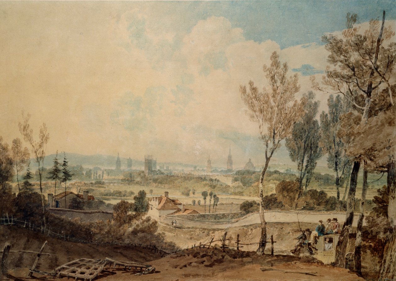 A View of Oxford from the South Side of Headington Hill, 1803-1804 by Joseph Mallord William Turner