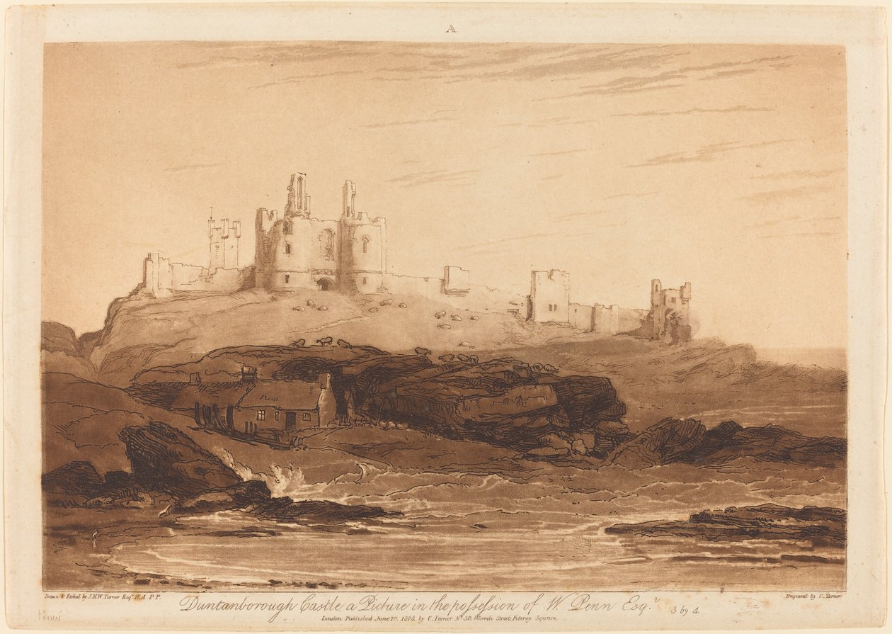 Dunstanborough Castle by Joseph Mallord William Turner