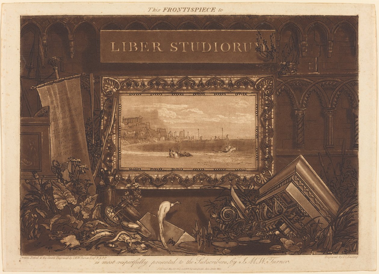 Frontispiece, published 1812 by Joseph Mallord William Turner