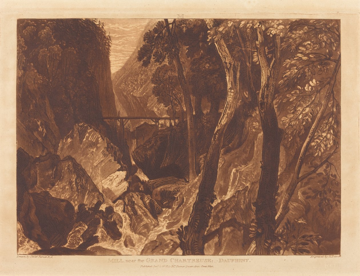 Mill near the Grand Chartreuse by Joseph Mallord William Turner