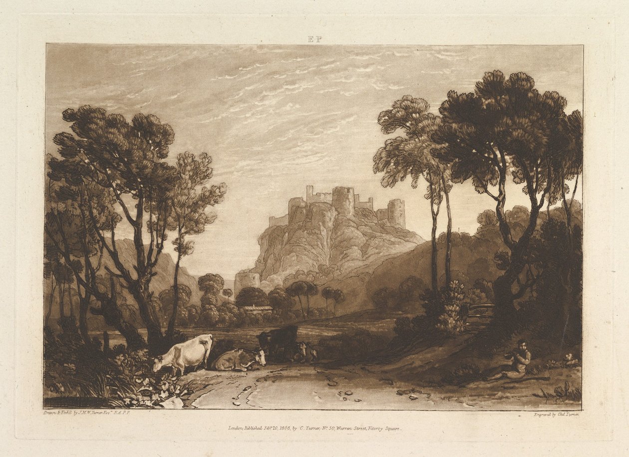 The Castle Above the Meadows by Joseph Mallord William Turner