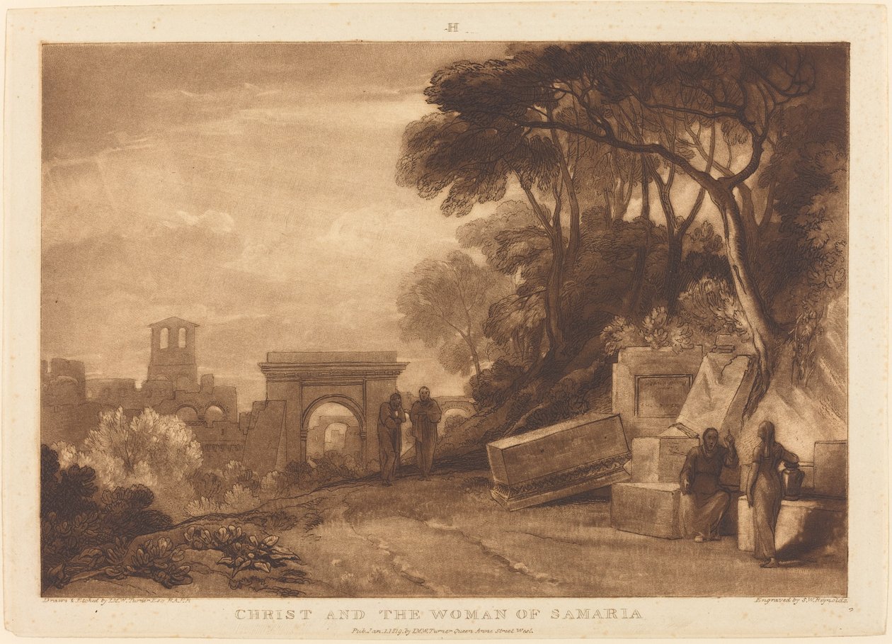 The Woman of Samaria, published 1819 by Joseph Mallord William Turner