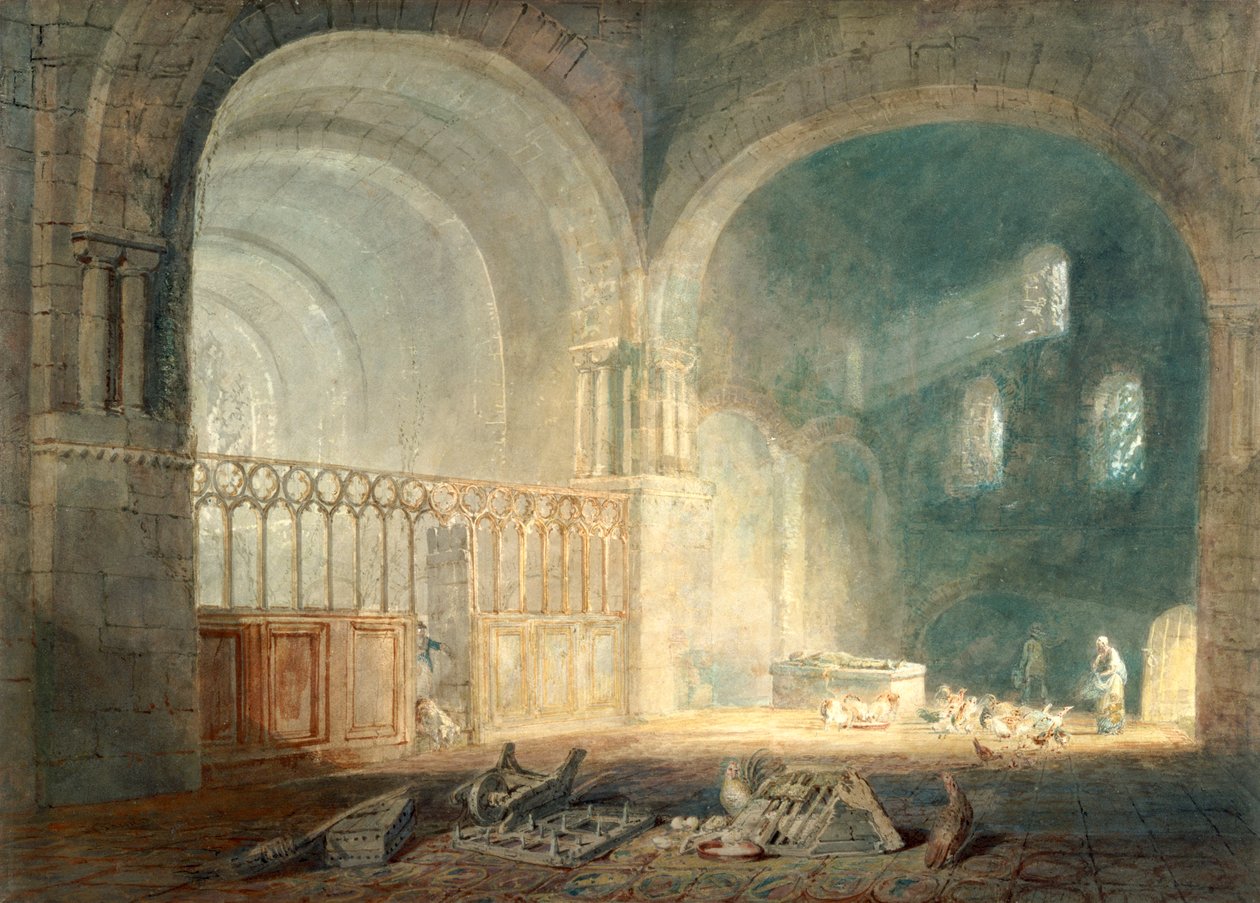 Transept of Ewenny Priory, Glamorganshire by Joseph Mallord William Turner