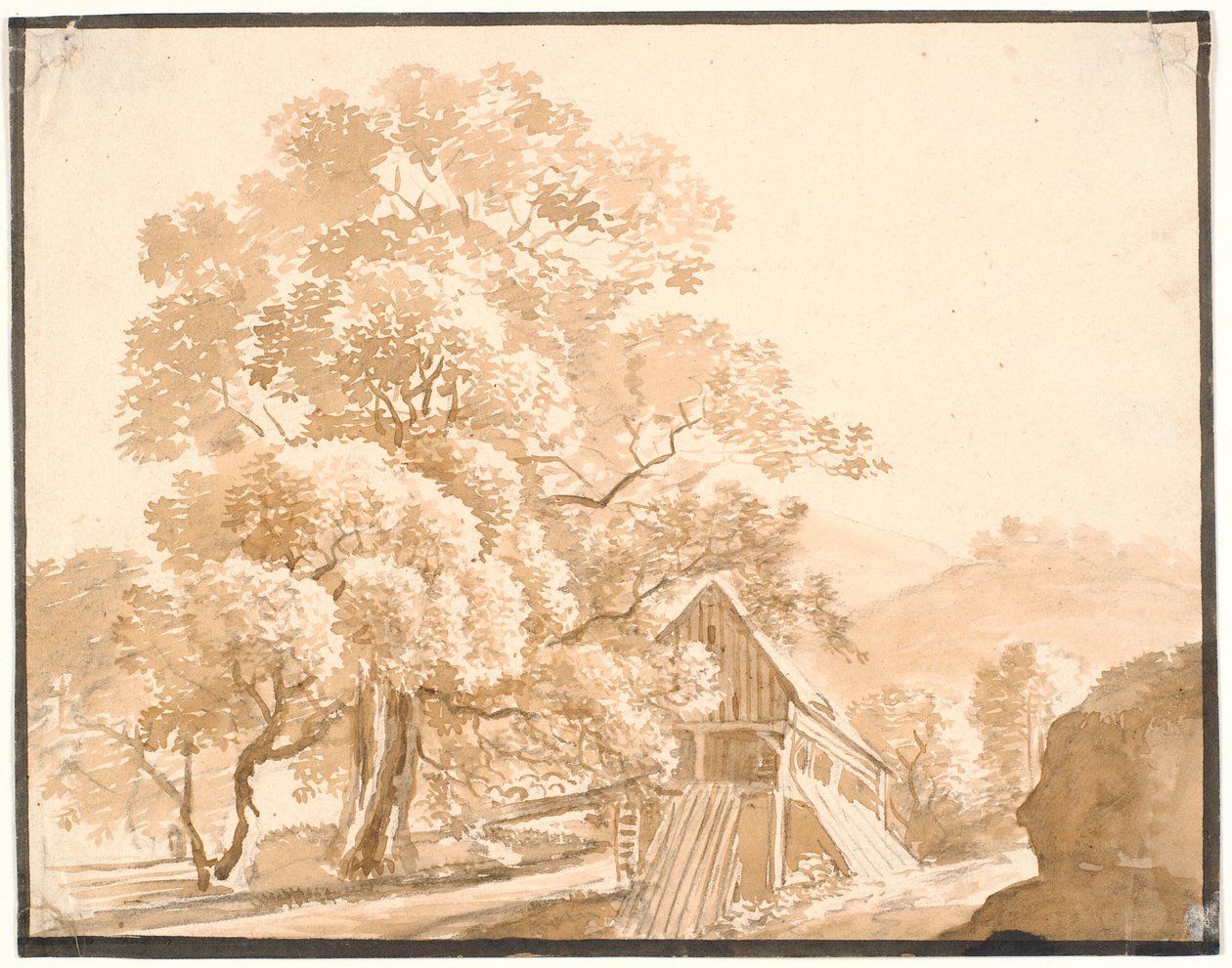 A Mill at Lausanne by J.P. Møller