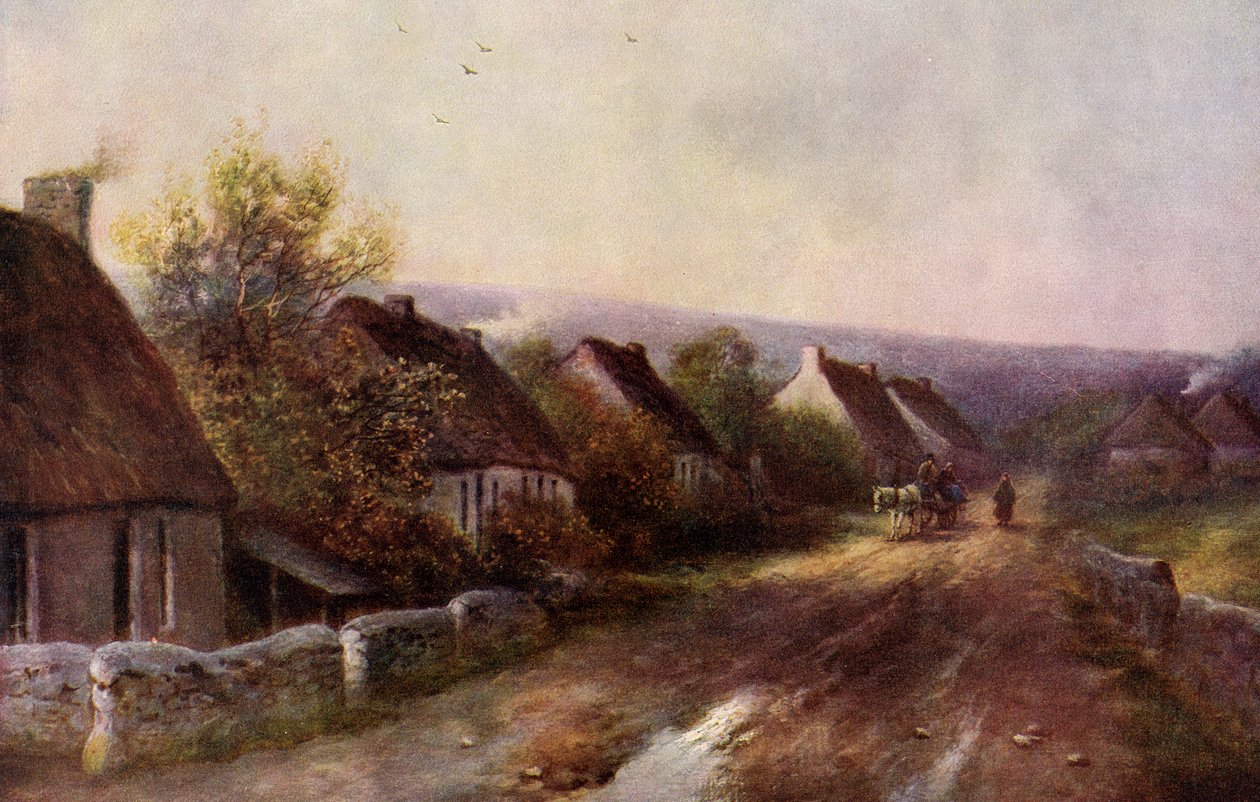 A Tipperary Village, Ireland by JW Gozzard