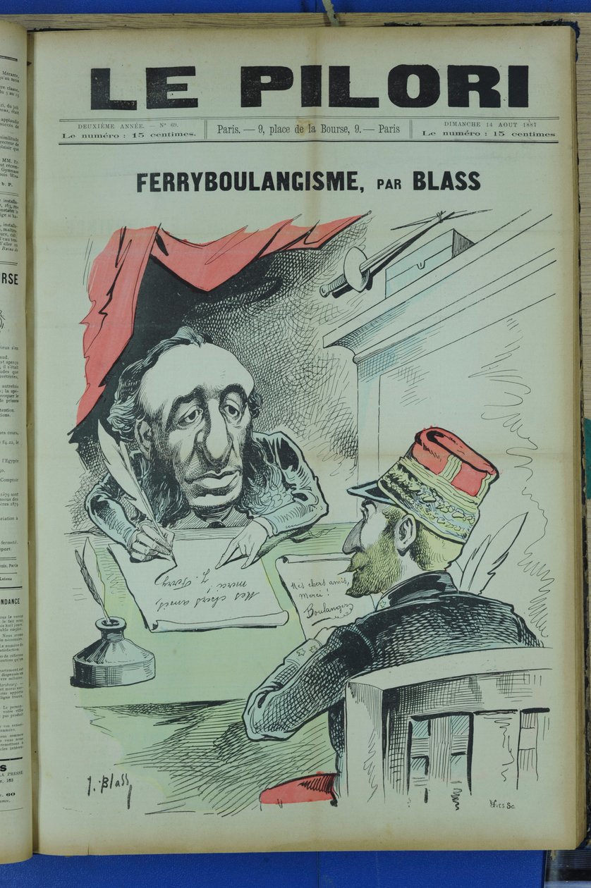 Cover of “Le Pilori”, Satirique en Colours by J. (1847 1892) Blass