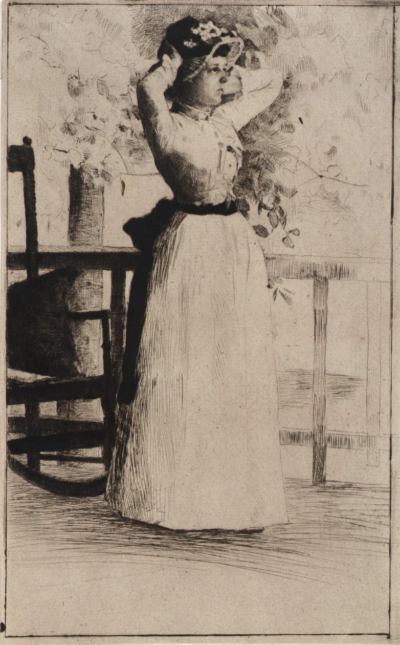 Portrait of Miss Hoe by J. Alden Weir