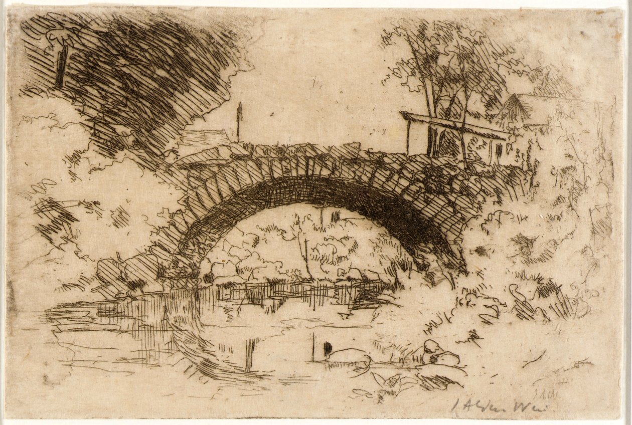 The Stone Bridge by J. Alden Weir