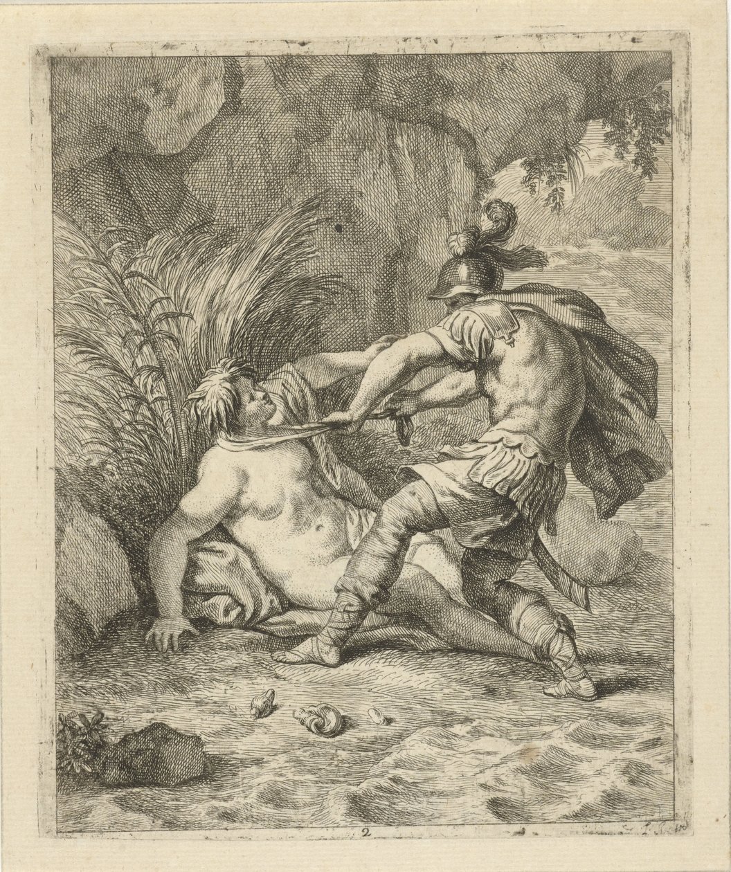 Peleus catches Thetis (Scenes from the life of Achilles) by J. Alexander Janssens