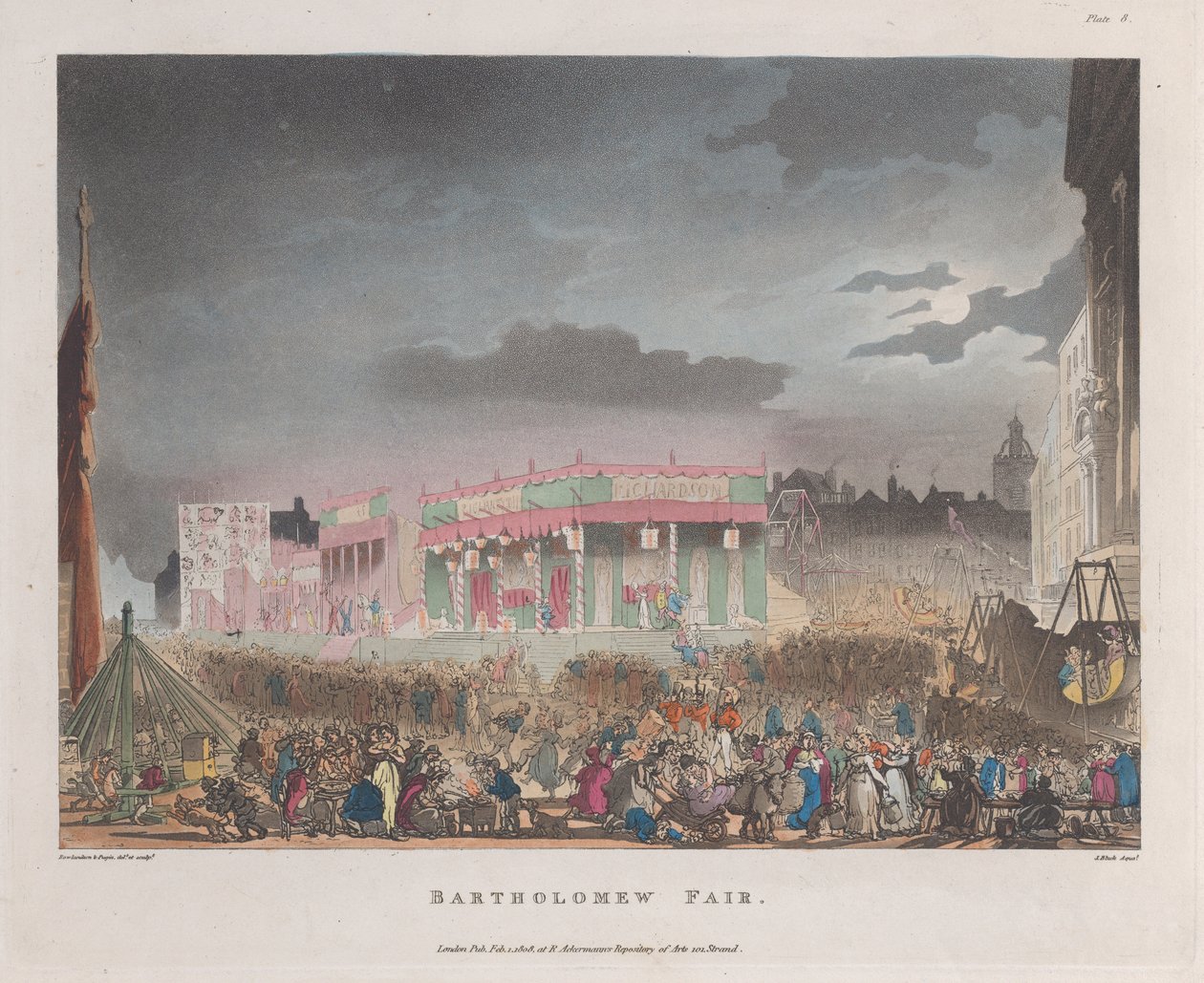 Bartholomew Fair, February 1, 1808 by J. Bluck