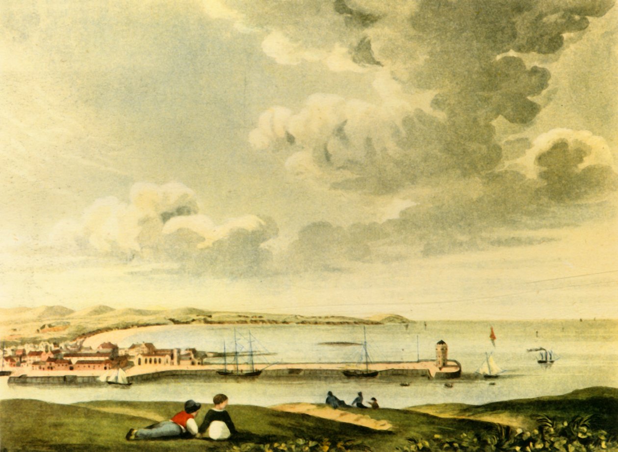 A View of the Bay and Pier of Douglas, Isle of Man, 19th century, 1946 by J. Burman