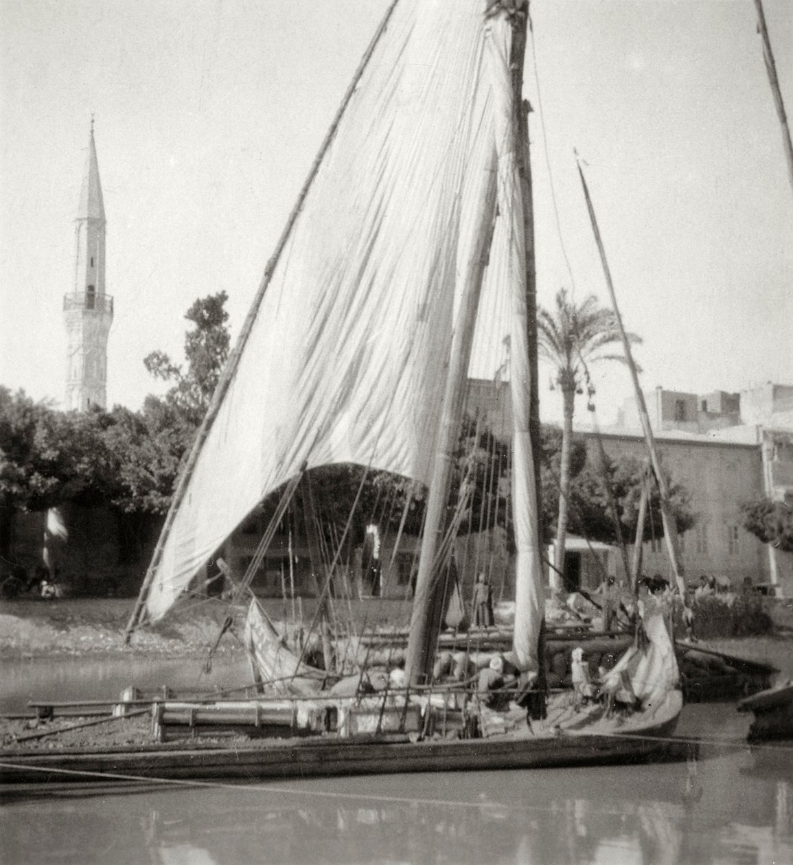 On the Mahmoudiyah Canal, Alexandria, Egypt, 20th century by J. Dearden Holmes