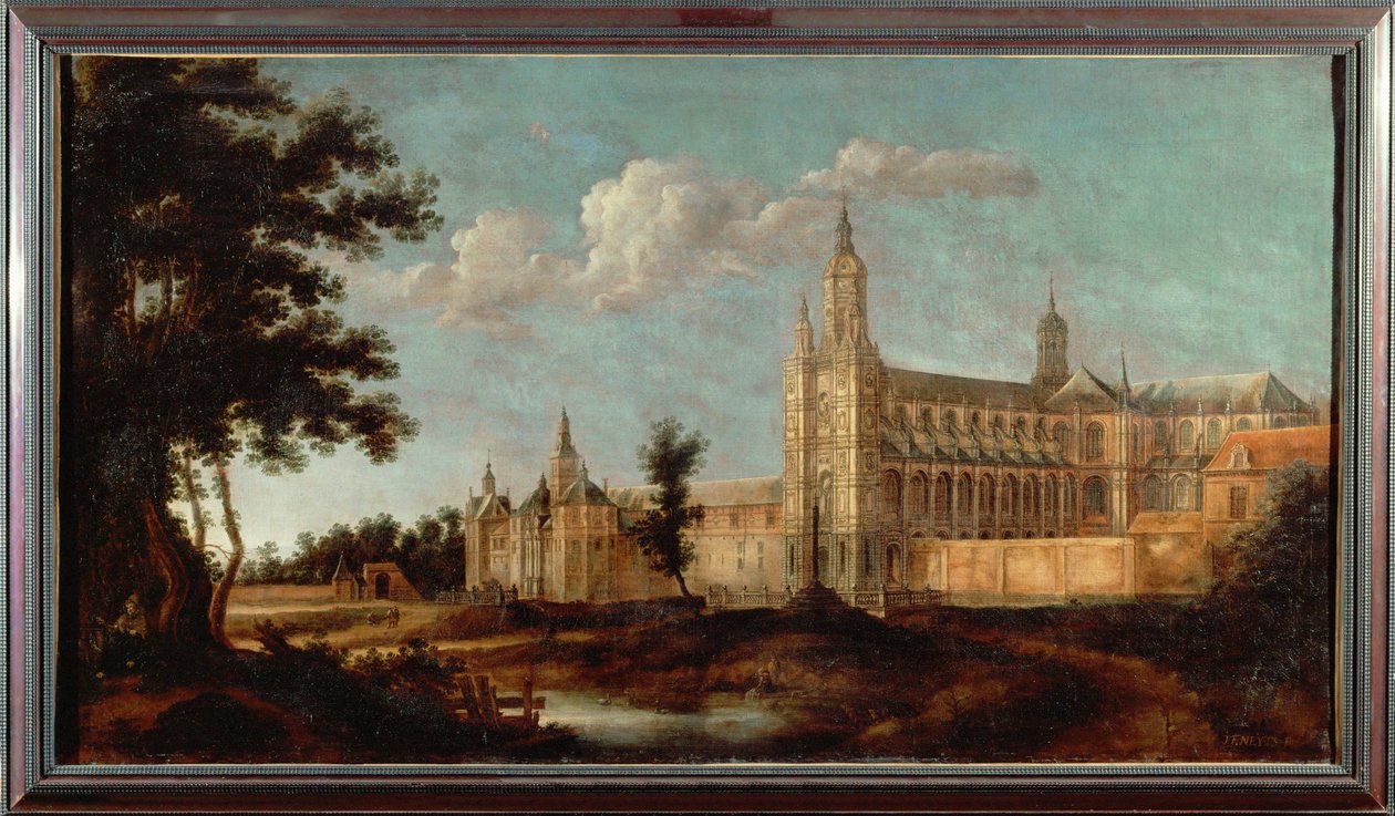 Abbey of Saint Amand near Valenciennes, France, destroyed in 1789 during the French Revolution by J. F. Neyts