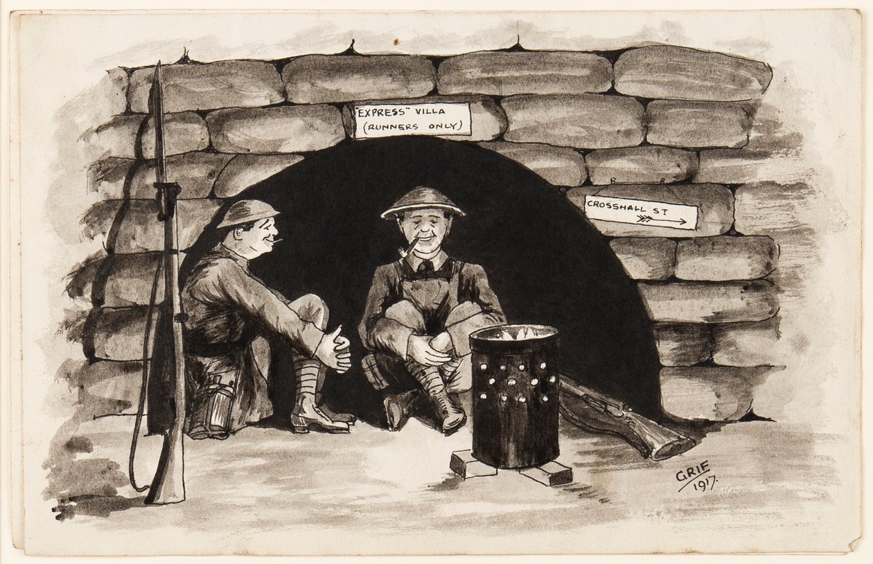 Express Villa (Runners Only): A Warm Corner in France, 1917 by J. Griffiths