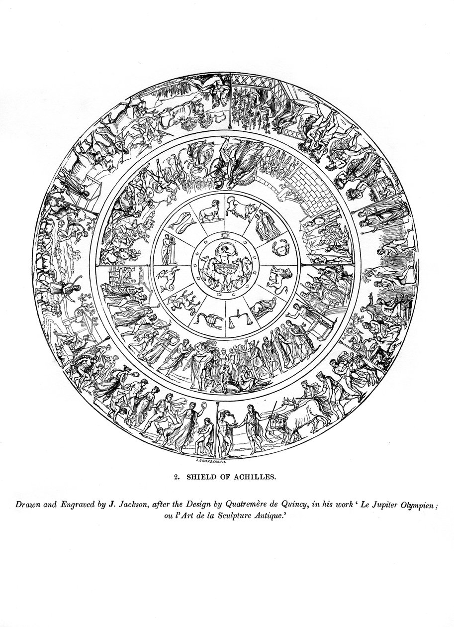 Shield of Achilles, 1843 by J. Jackson
