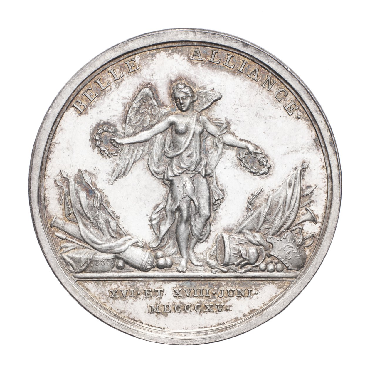 Medal Commemorating the Duke of Wellington and Field Marshal von Blücher 1815, c.1815 by J. N. Lang