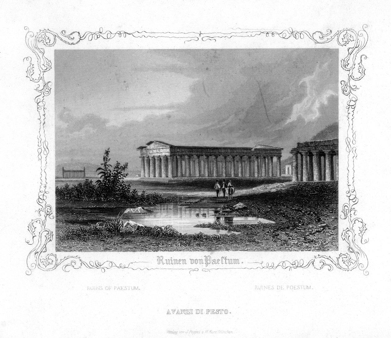 Ruins of Paestum, Italy by J. Poppel