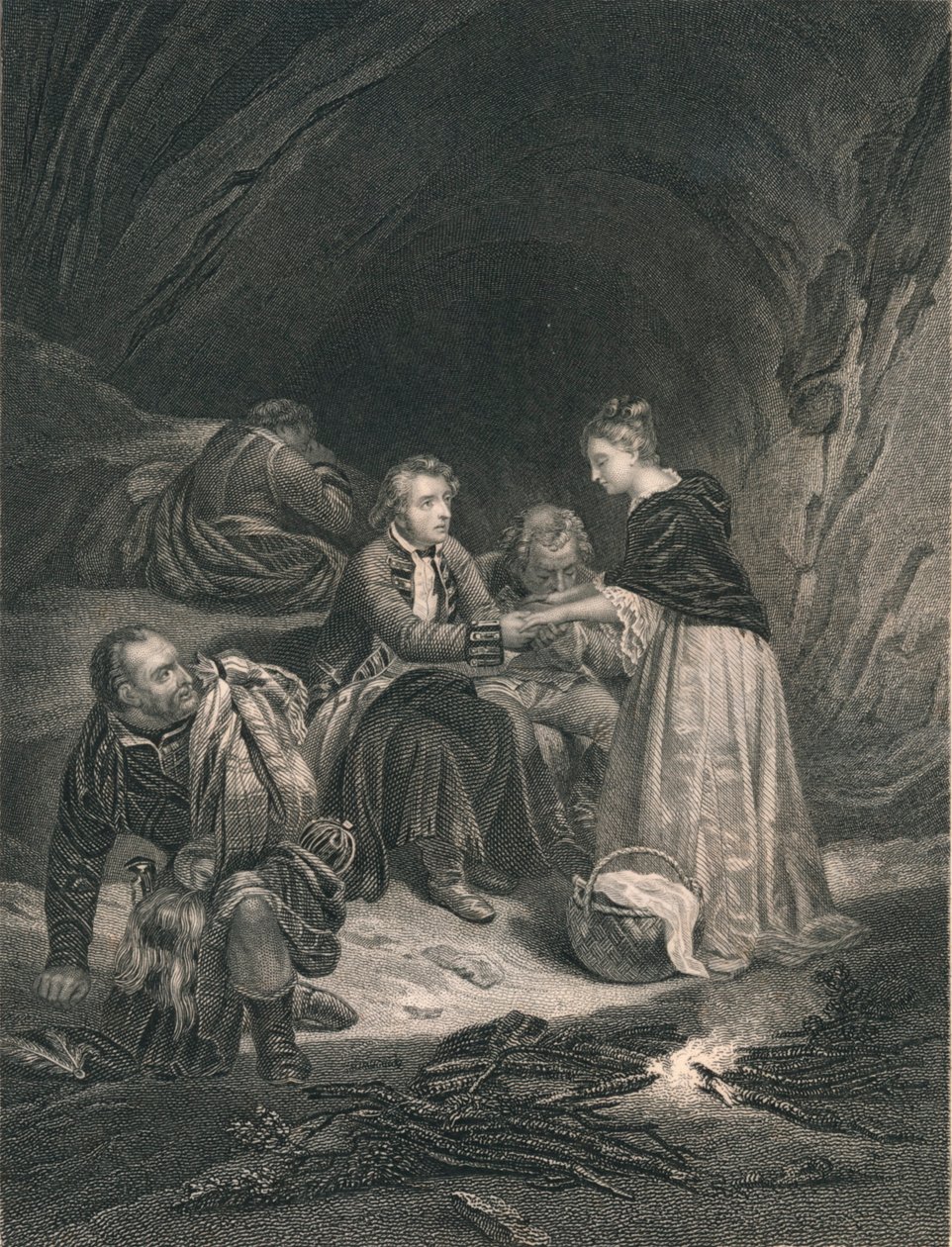 Chas. Edward The Pretender and Flora Macdonald by J. Rogers