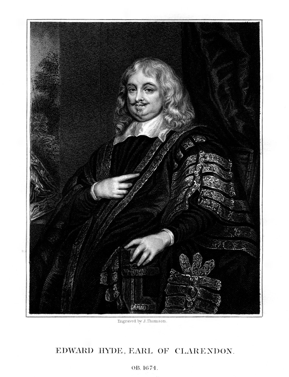 Edward Hyde, 1st Earl of Clarendon, English Historian and Statesman by J. Thomson