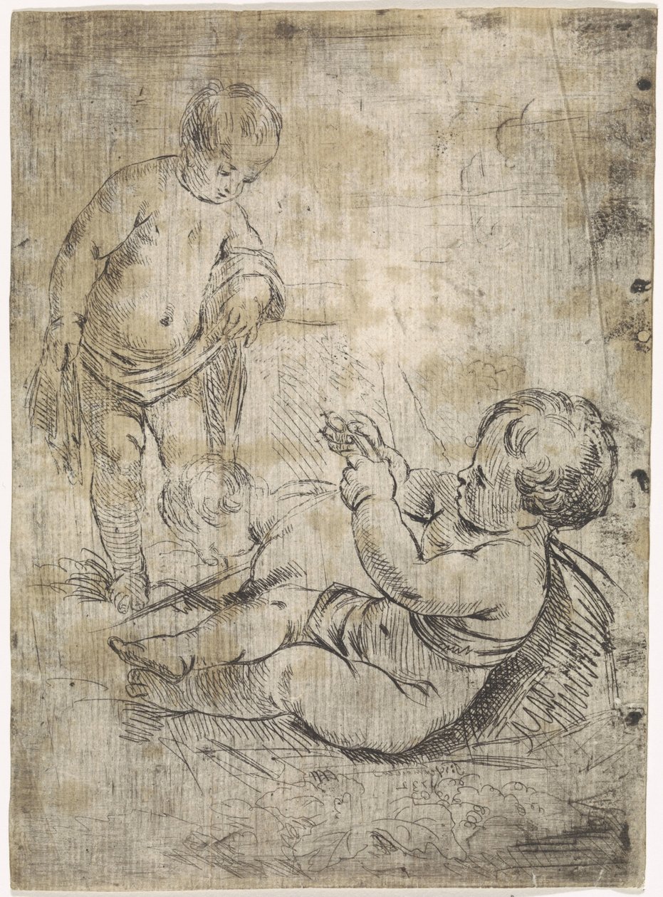 Playing Children by J. Vermeulen