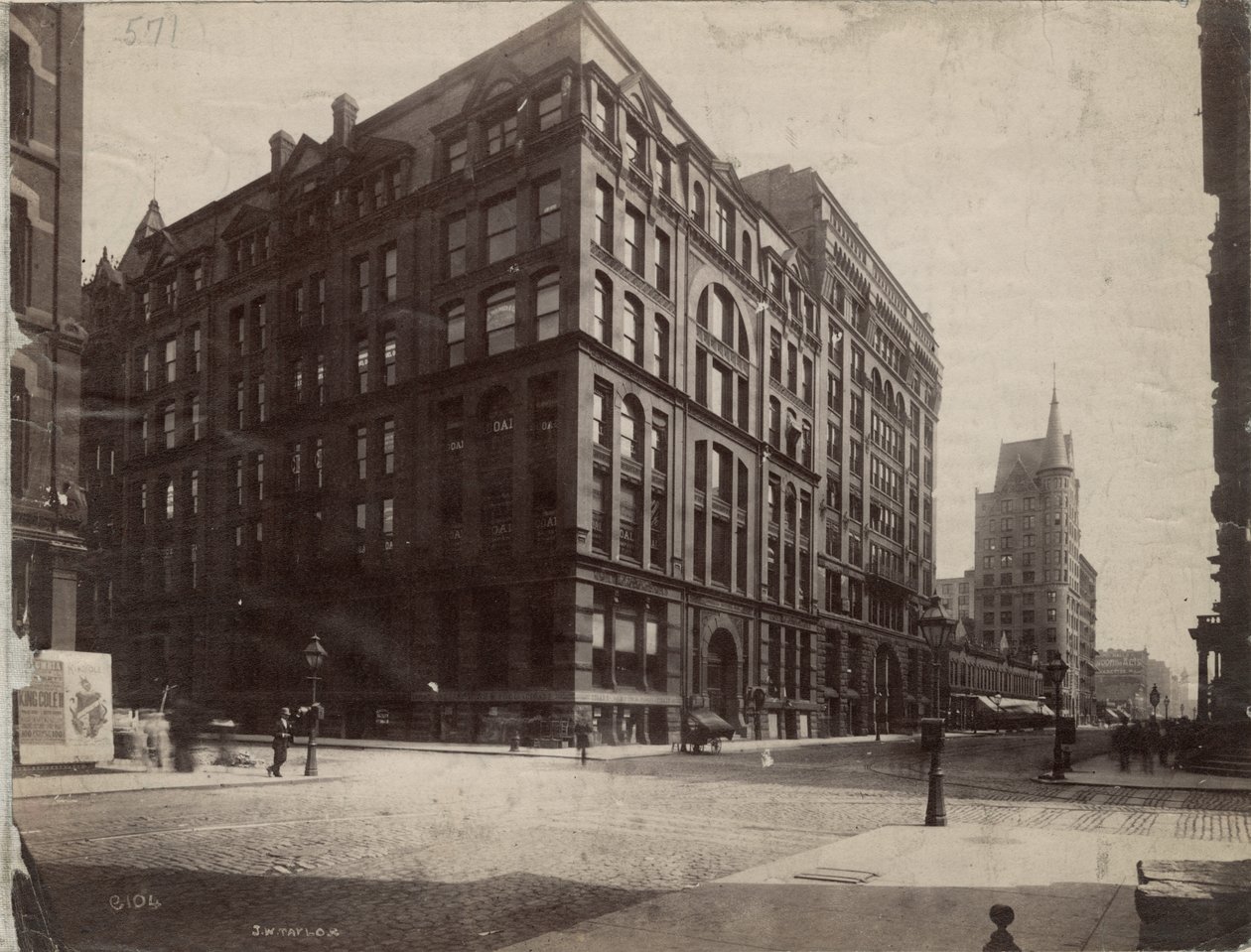 The southeast corner of Dearborn and Monroe Streets, Chicago, 1890 by J. W. Taylor