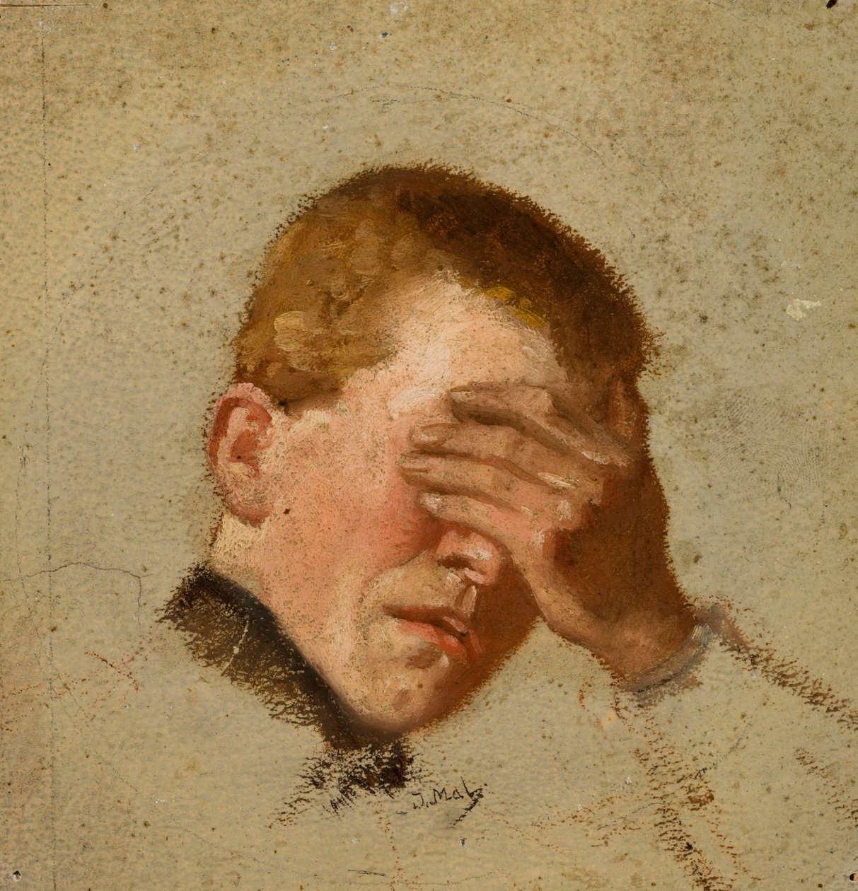 Boy Covering His Eyes by Jacek Malczewski