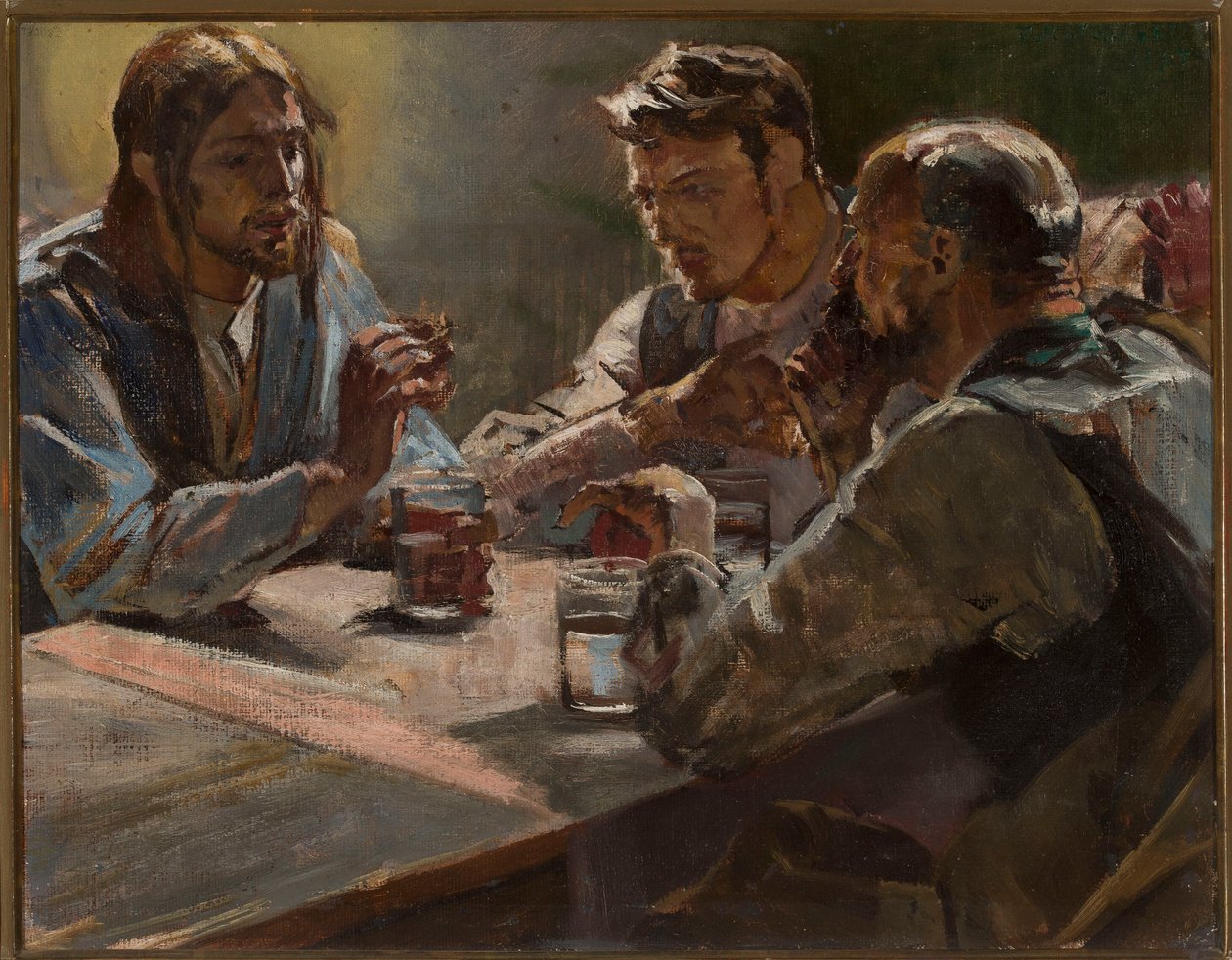 Christ in Emmaus by Jacek Malczewski