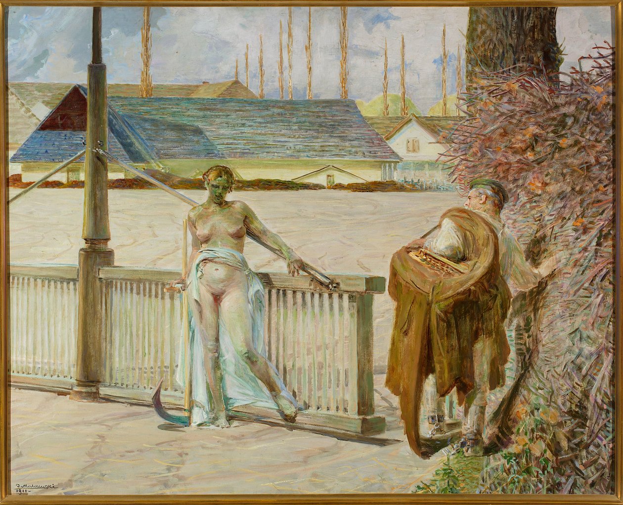 My Life - Right Part of the Triptych by Jacek Malczewski