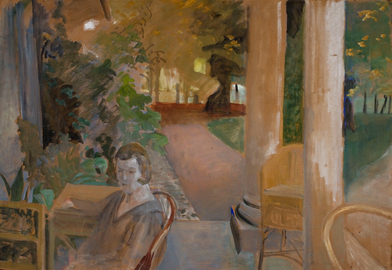 On the Veranda by Jacek Malczewski