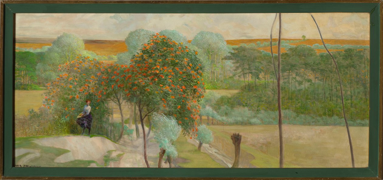 Landscape with a Rowan Tree, Right Part of the Triptych "Go to the Streams" by Jacek Malczewski