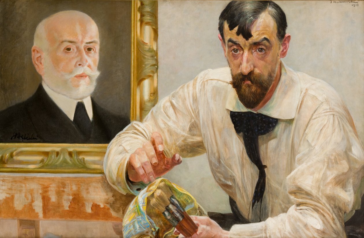 Portrait of the Painter Stanisław Dębicki by Jacek Malczewski