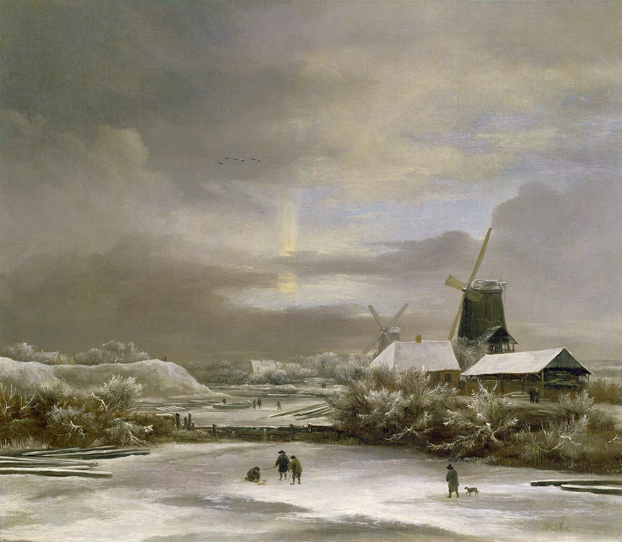 Winter Landscape by Jacob van Ruisdael