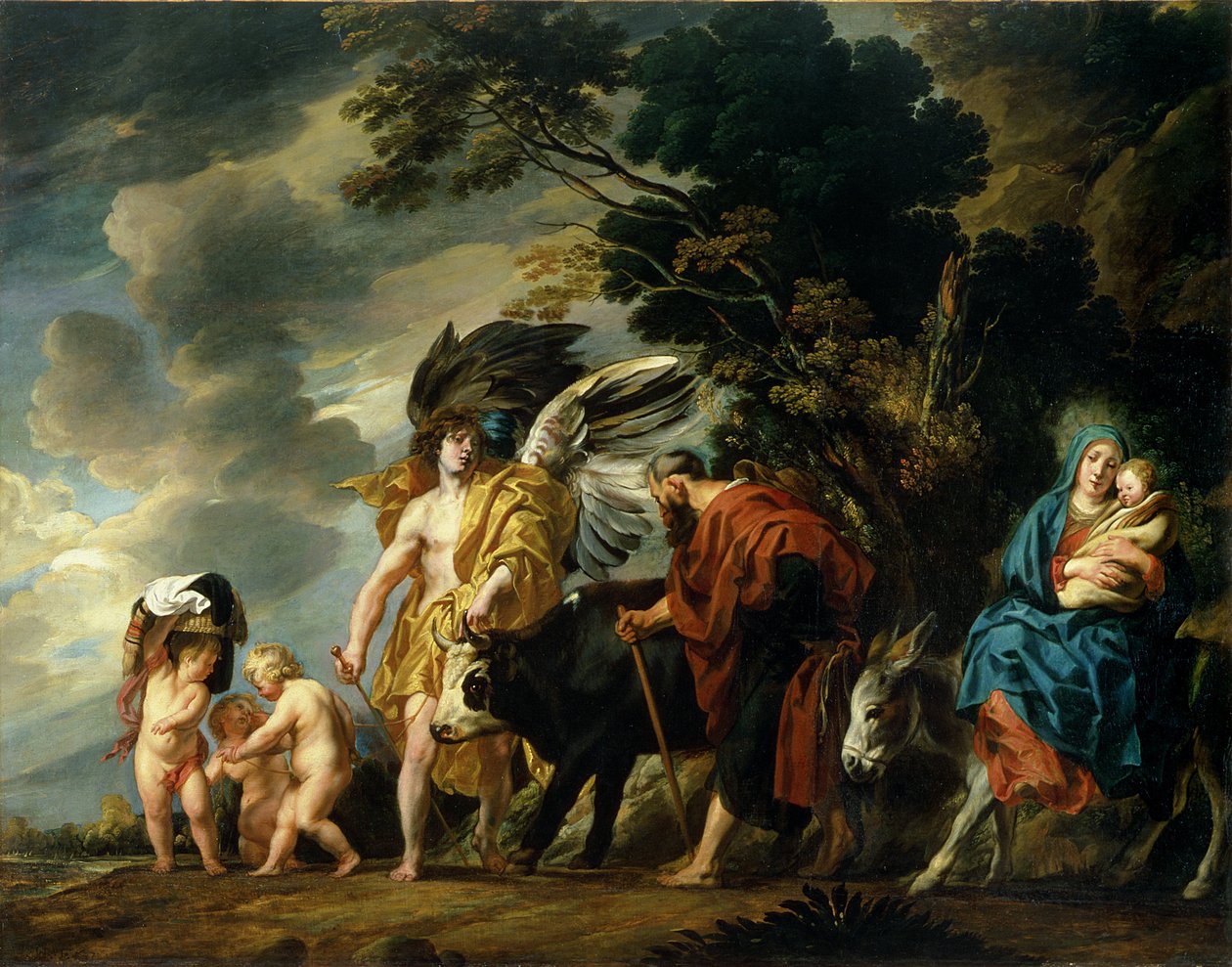 The Flight into Egypt by Jacob Jordaens