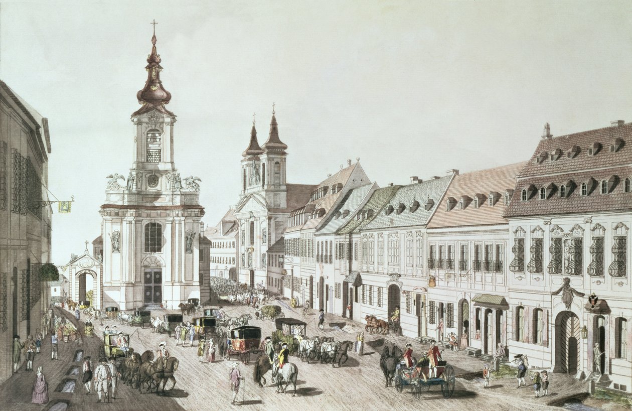 The Parish Church and Cemetery of Fauxbourg by Jacob Ziegler