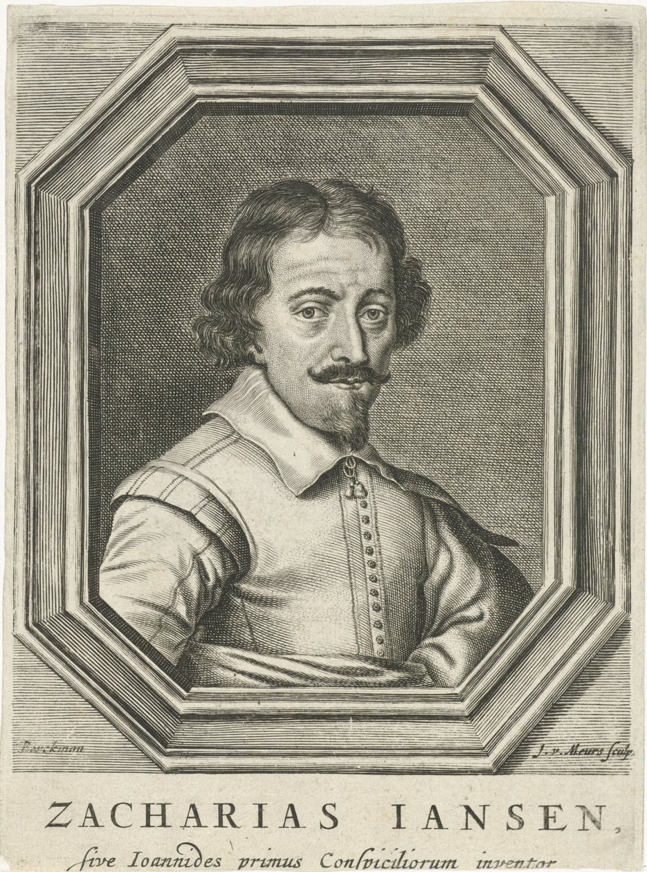 Portrait of Zacharias Jansen, 1655 by Jacob van Meurs