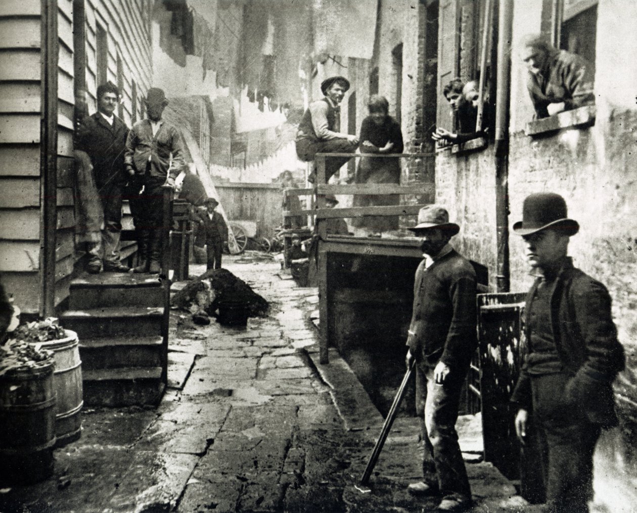 View of Little Italy, Mulberry Street, New York, USA, c. 1890