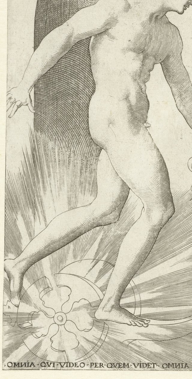 Apollo with Laurel Wreath on a Chariot by Jacob Binck