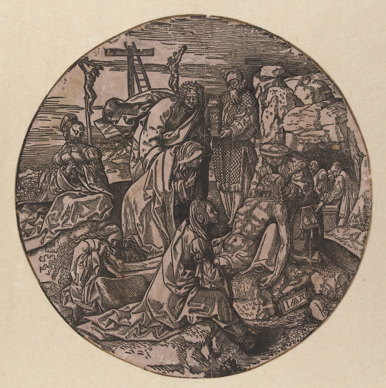 Lamentation and Burial of Christ by Jacob Cornelisz van Oostsanen