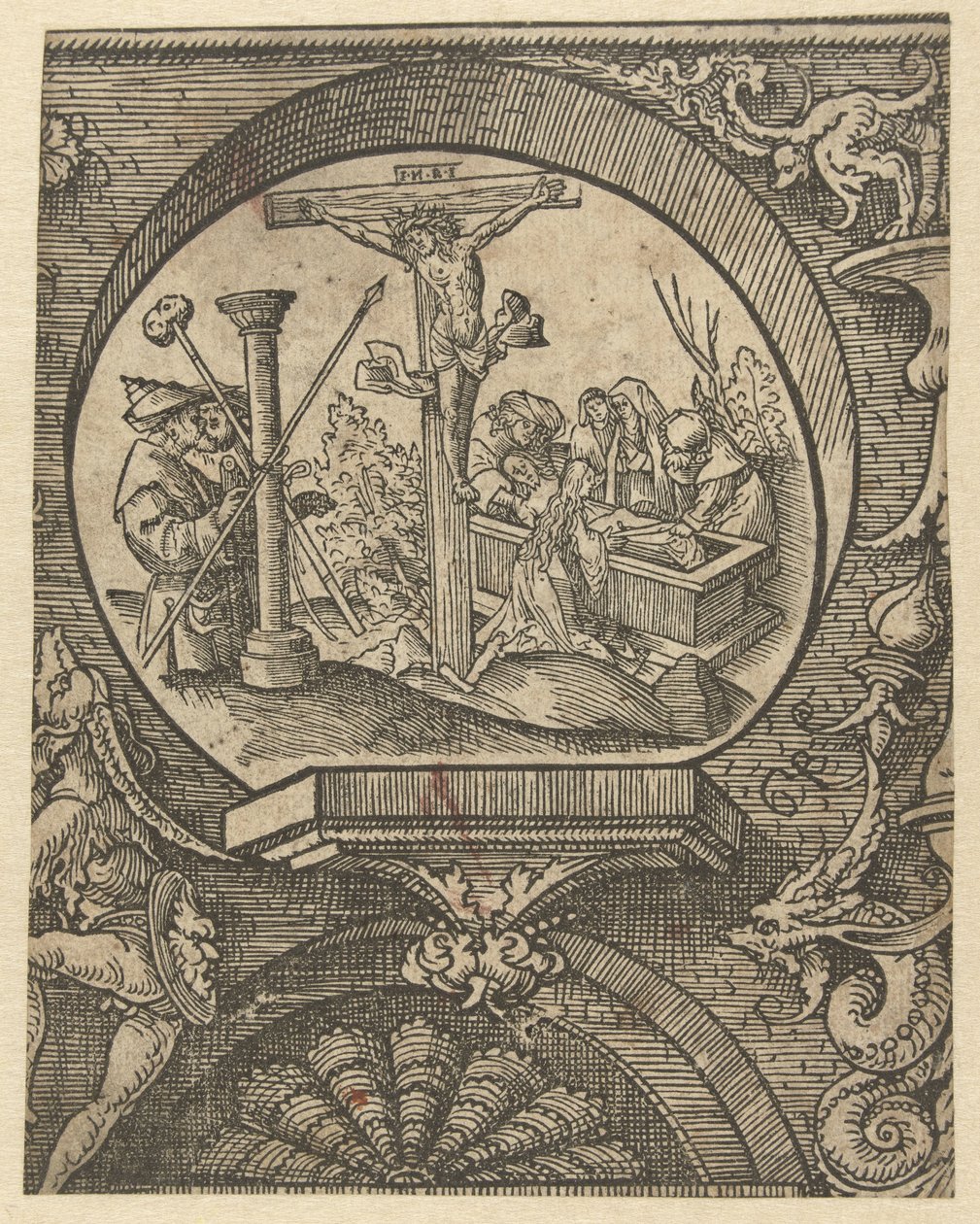 The Crucifixion and Burial of Christ (The Creed) by Jacob Cornelisz van Oostsanen