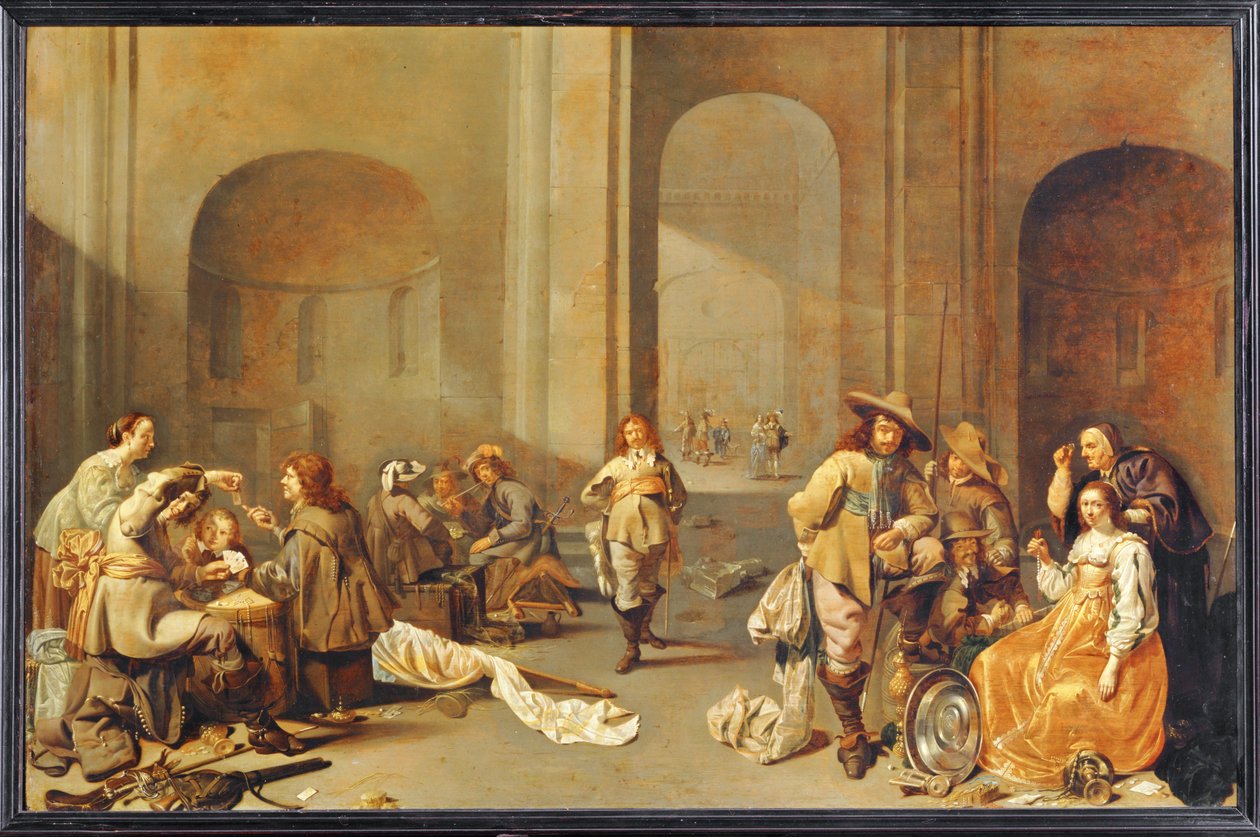 The Depot of the Booty, Interior of a Guardhouse by Jacob Duck