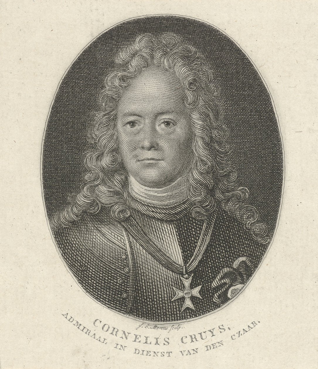 Portrait of Cornelius Cruys, Vice Admiral of the Imperial Russian Navy, 1818 by Jacob Ernst Marcus