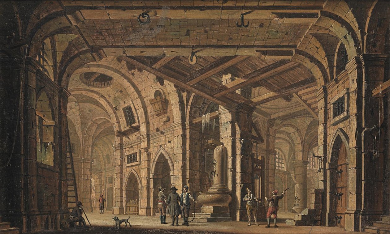 Prison Decoration with Prisoners and Guards by Jacob Fabris