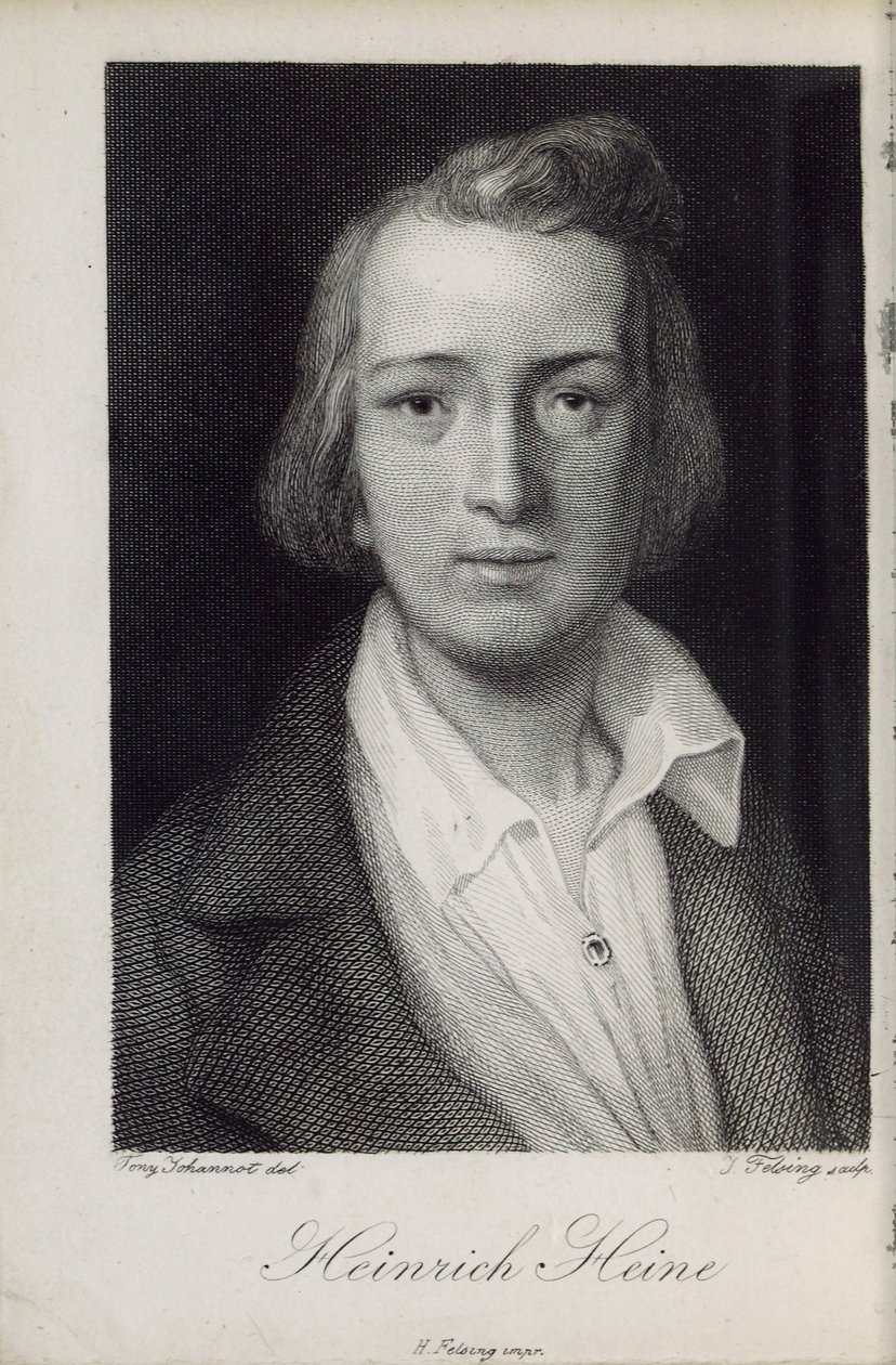 Portrait of the Poet Heinrich Heine by Jacob Felsing