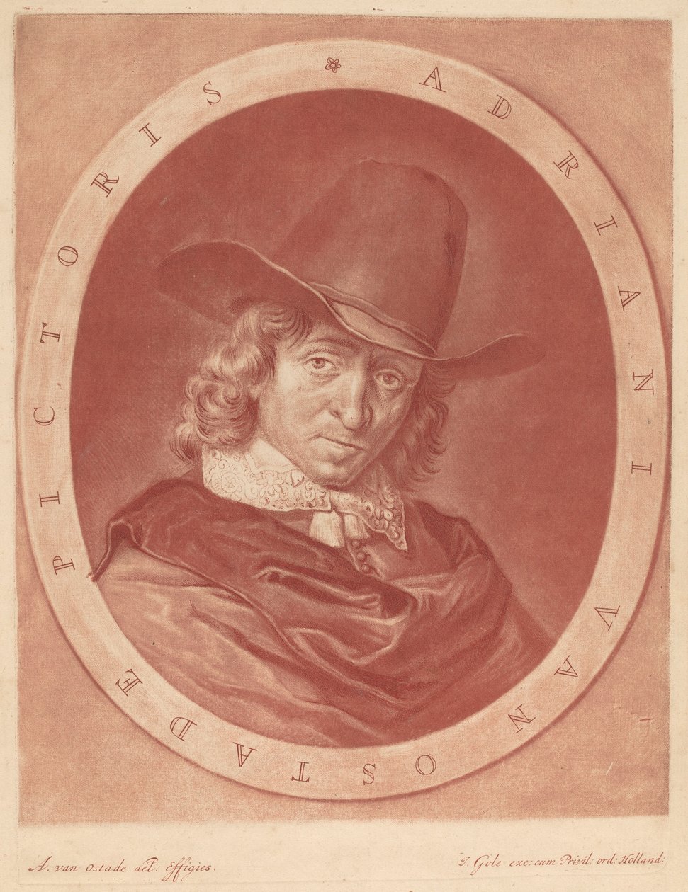 Adriaen van Ostade by Jacob Gole after Adriaen van Ostade