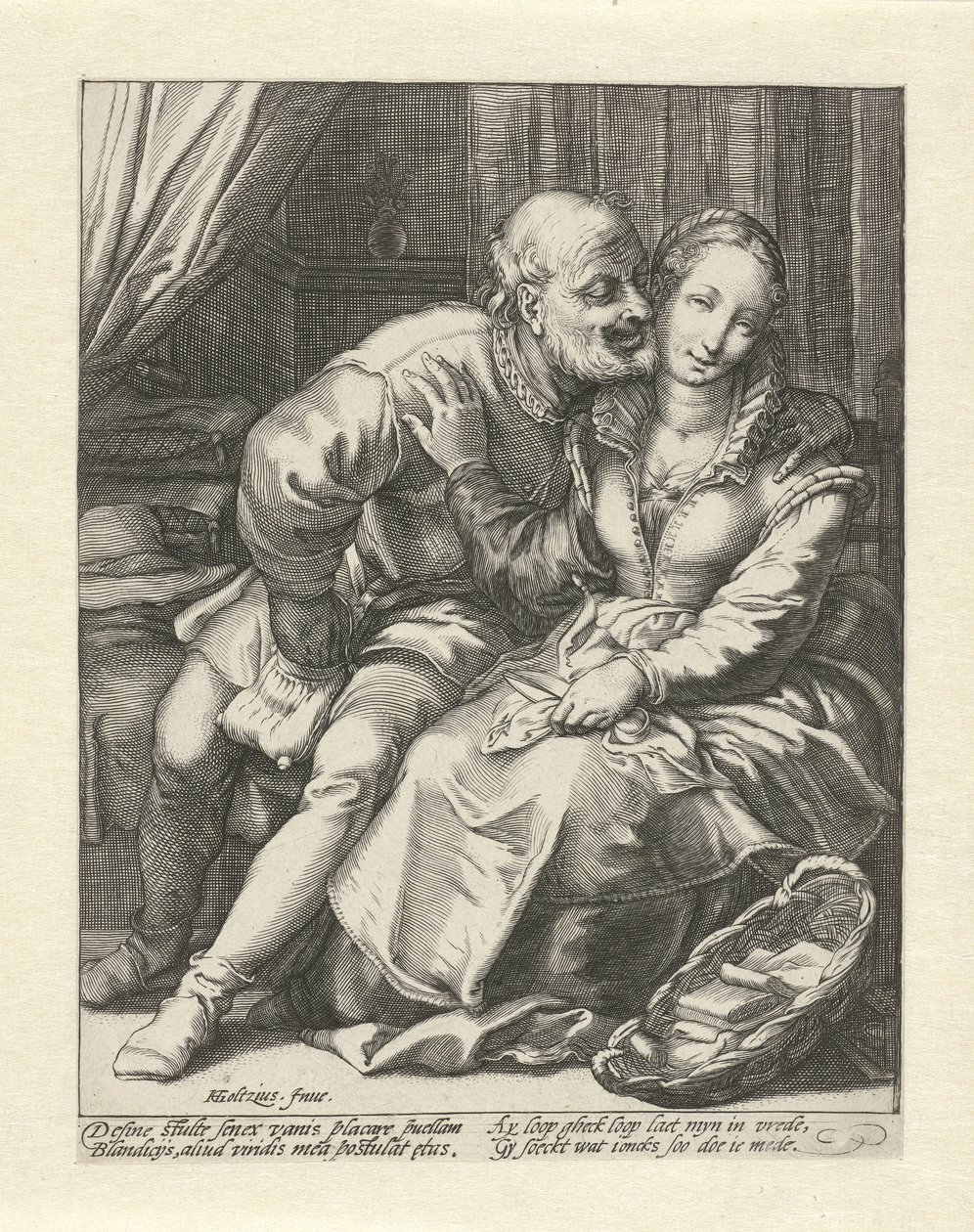 Rejection of an Old Man by Jacob Goltzius (II)