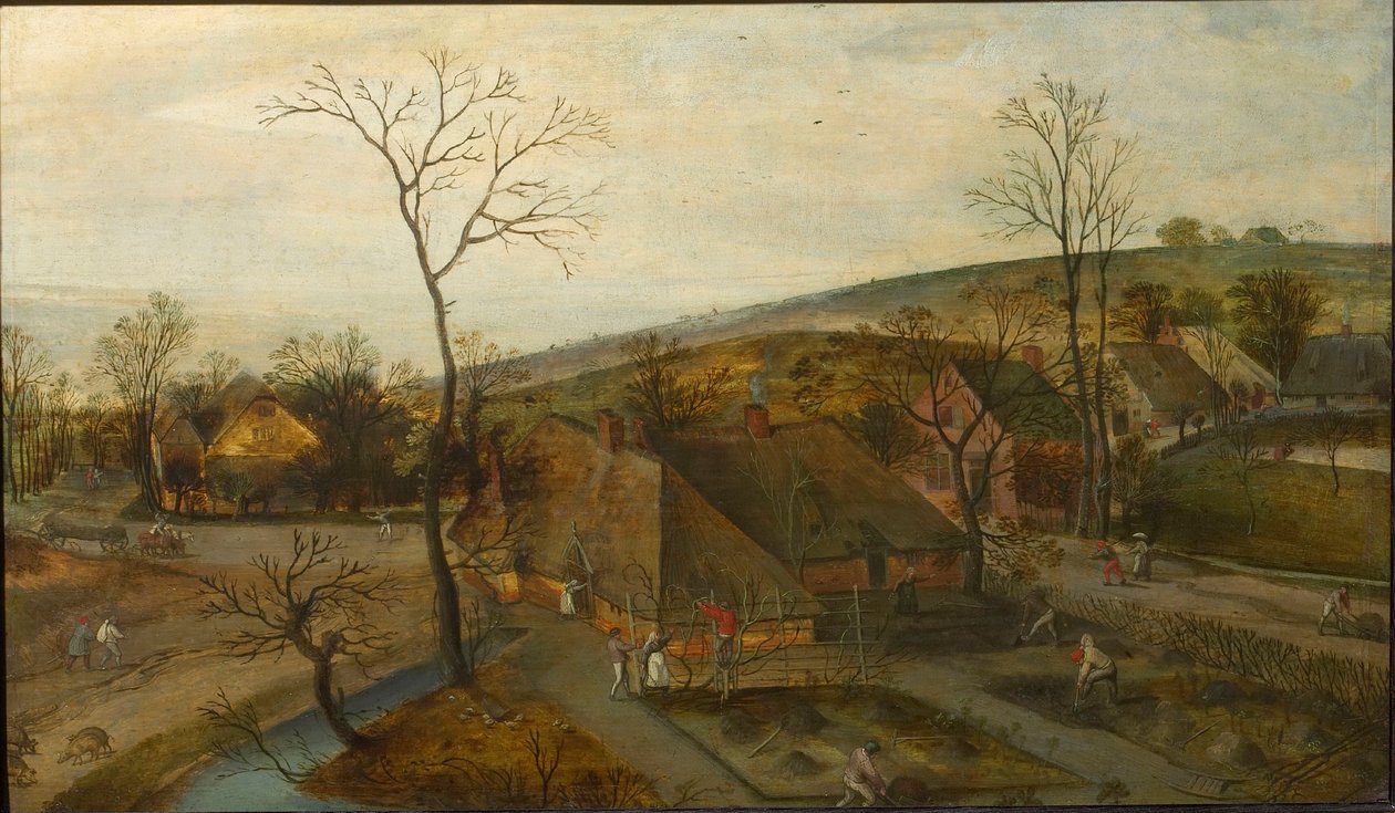 The Four Seasons: Spring, 1577 by Jacob Grimmer